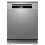 TOSHIBA 14 Place Settings Free Standing Dishwasher with Anti Bacterial Technology (Silver)