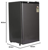 Havells-Lloyd 91 L 1 Star Direct-Cool Single Door Fridge (GLDC111RGMT1JC METALLIC GREY)