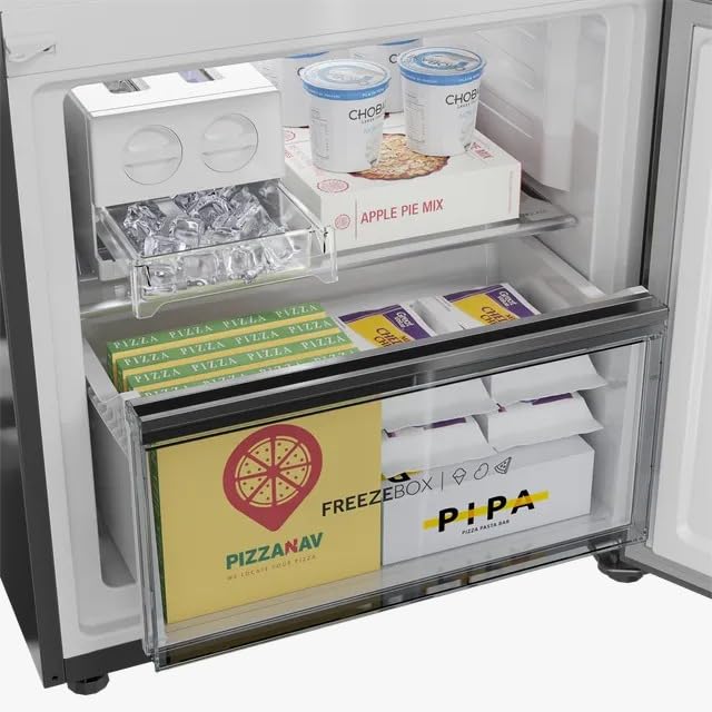 Haier 355 Litres 3 Star Frost Free Double Door Bottom Mount Convertible Refrigerator with Triple Inverter Technology (HRB-4053PKG-P