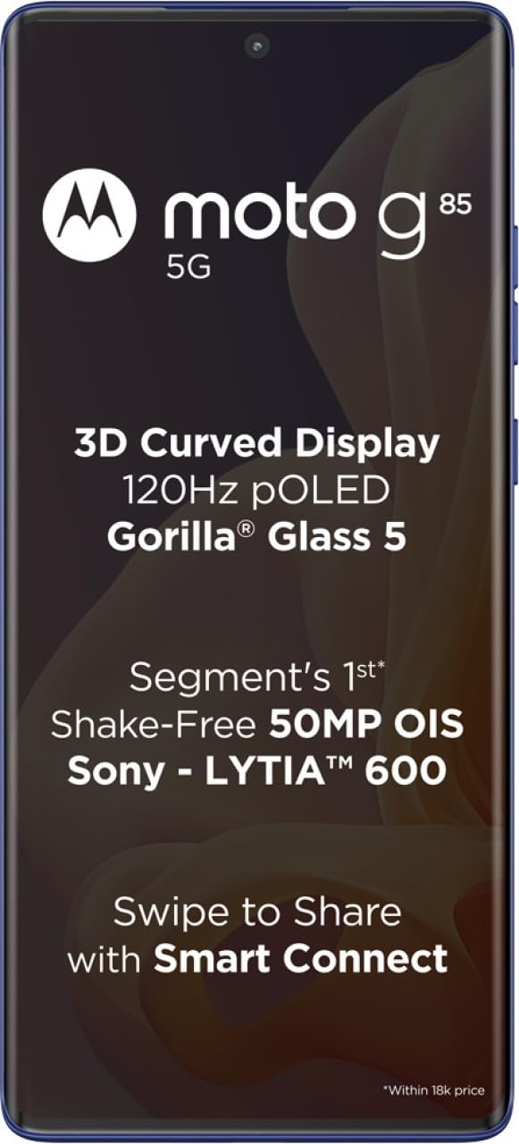 Motorola G85 5G (Cobalt Blue, 128 GB)  (8 GB RAM)