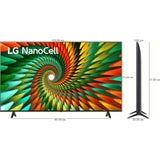 LG NanoCell TV 55NANO77SRA 55 (139cm) 4K Smart TV | WebOS | ThinQ AI | 4K Upscaling