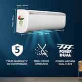 Daikin 1 Ton 2 Star Inverter Split AC (FTQ35XV16WBA) – Copper Condenser, PM 2.5 Filter, Stabilizer-Free Operation