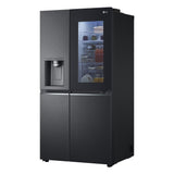 LG 630 L 3 Star Frost Free Side by Side Refrigerator, Matt Black, X257AMC3