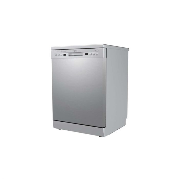 MIDEA 13 Place Settings Freestanding Dishwasher 7 Wash Programs | Extra Dry & Intensive 70° Wash | Delay Timer | Half Load | Adjustable Basket| MIDEA DW MDWPF1301F (SS)