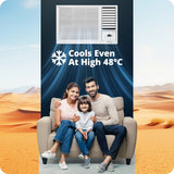 Voltas 1 Ton 2 Star Window AC (122FS Platina) | 3150W Cooling | 100% Copper | Anti-Dust Filter | High Ambient Cooling 48°C