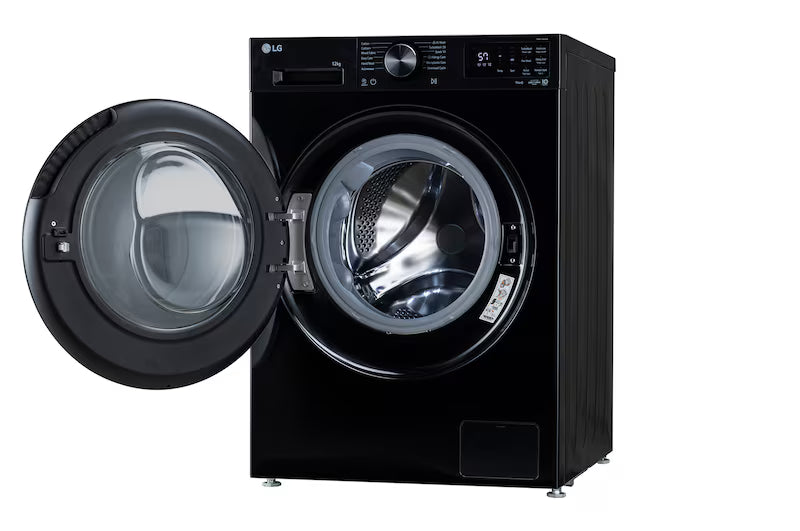 LG 12 KG Front Load Washing Machine | AI Direct Drive™ | Steam | 5 Star | Onyx Black | Model FX1412N5O