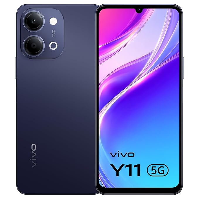 Vivo Y11 5G 4GB/128GB | 6.56" Large Display, 5000mAh Battery, Metal Blue