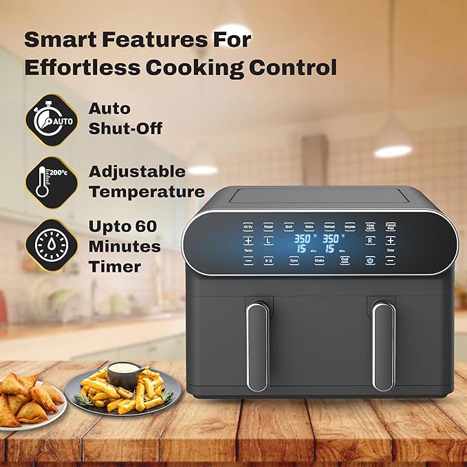 Havells ProLife Delicia 10.5L Digital Air Fryer: 360° Rapid Air Technology, Touch Panel