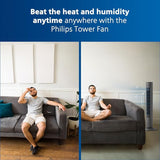 Philips CX 5535/11 High Performance Bladeless Technology Tower Fan with Touchscreen Panel