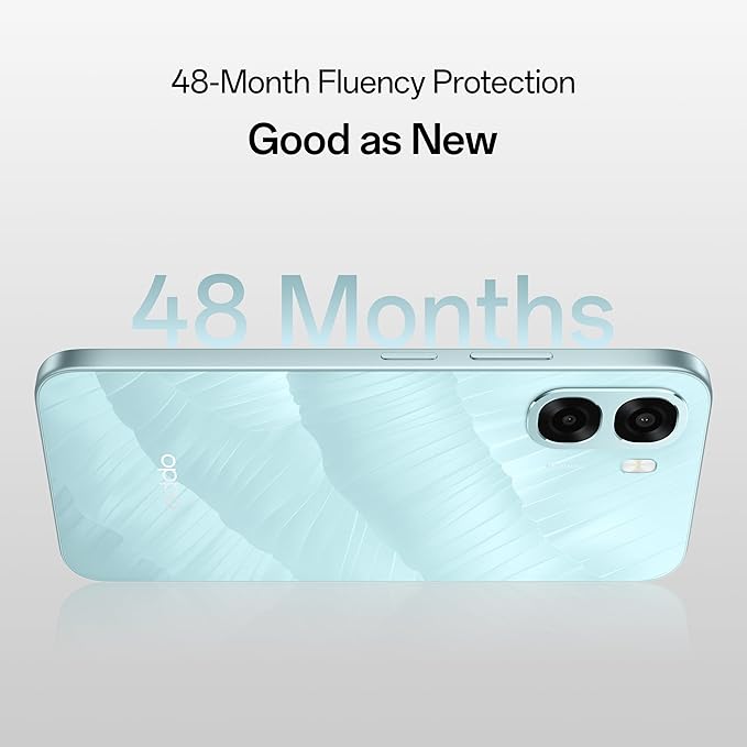 Oppo A6X 5G (Ice Blue, 4GB RAM, 128GB Storage) – Dimensity 6300, 120Hz Display & 6500mAh Battery