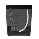 Midea MWMSA100GDX(KG) 10 Kg Semi Automatic Twin Tub Washer with Glass Lid (Black/Grey)