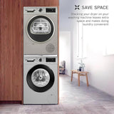 Bosch 9 kg Fully Automatic Front load Condenser Tumble Dryer (2024 Model, WPG24108IN, 5 Drying Options, 14 Programs, Allergy Plus, 100% Drying with 0% Effort, Inbuilt Heater, Silver)