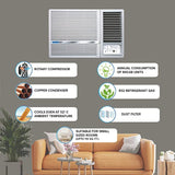 Blue Star WFA312LXU-WIND Window Air Conditioner – 1 Ton | 3 Star | Turbo Cooling AC