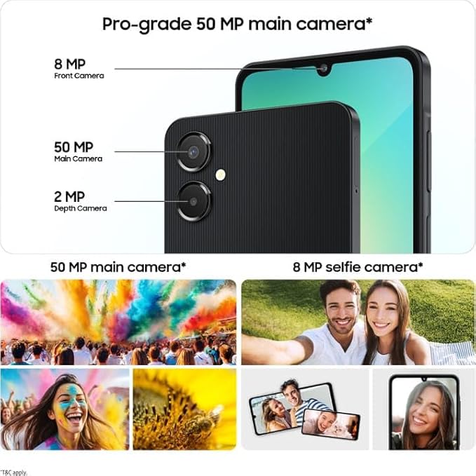 Samsung Galaxy A06 5G 4GB/64GB | Dimensity 6300, 12 5G Bands, 5000mAh Battery, Light Gray
