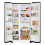 LG 650 Litres 3 Star Frost Free Side by Side Refrigerator with DoorCooling Plus Technology (GL- B257HPZ3, Shiny Steel)