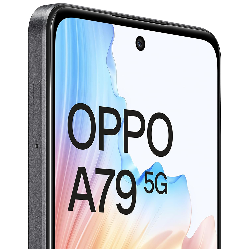 Stylish Powerhouse: OPPO A79 5G, Midnight Black - 8GB RAM, 128GB Storage.