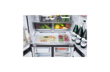 LG 605L French Door Refrigerator | GV-F25FFGHB | Water Dispenser, Auto Ice Maker, Wi-Fi Convertible, Black Mirror Glass, 2 Star
