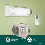 Blue Star 1.5 Ton 3 Star 5 in 1 Convertible Inverter Split AC (Copper, Multi Sensors, Stabalizer Free Operation, Self Diagnosis, IA318FNU, White)