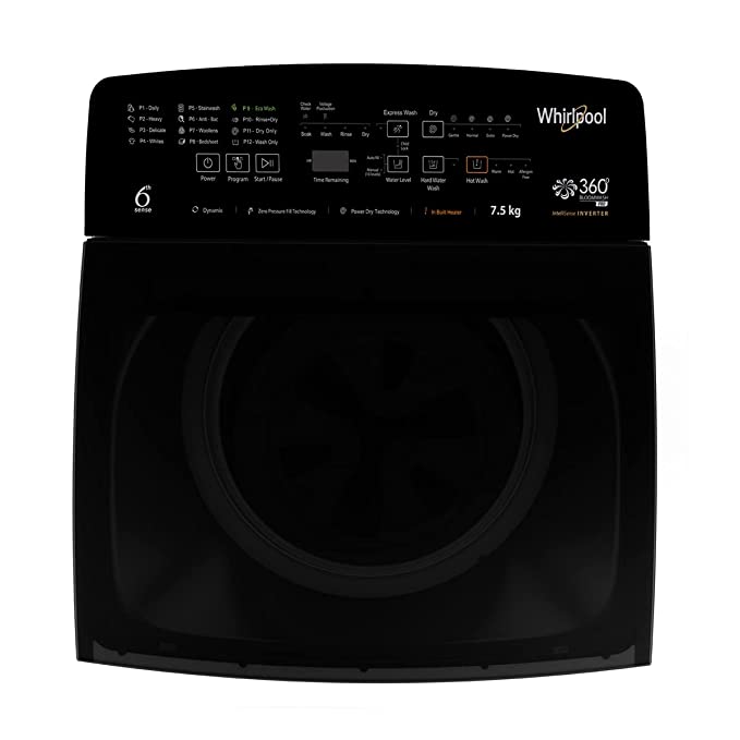 Whirlpool 7.5kg 5-Star BloomWash Top Load Washer (360 BW PRO (540) H 7.5 GRAPHITE 10YMW - 31403)