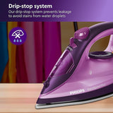 Philips EasySpeed Plus Steam Iron GC2147/30-2400W, Quick Heat up to 30 g/min Steam, 150g Steam Boost, Scratch Resistant Ceramic Soleplate, Vertical Steam, Drip-Stop