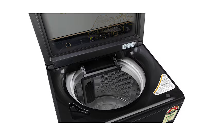 LG 8 Kg Top Load Fully Automatic Washing Machine | Hard Water Wash | 5 Star Energy Rating | Onyx Black | Model T80KMOB1Z