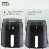Morphy Richards Digital Air Fryer 5L: Rapid Air Circulation, Touch Panel (Black)
