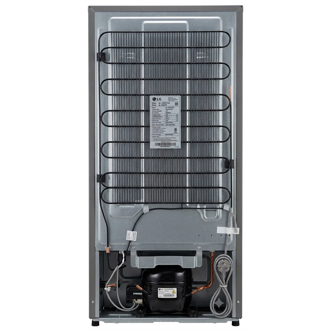 LG 224L Double Door Refrigerator | GL-D2336YARS | Smart Inverter Compressor, Red Silver Finish