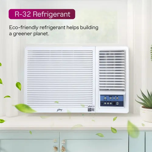 Godrej WIC 18F5TG WA 1.5 Ton 5 Star Inverter Window AC (2026 Model) | 100% Copper Condenser | Turbo Mode | i-Sense Technology | Anti-Dust Filter | R32 Refrigerant | White