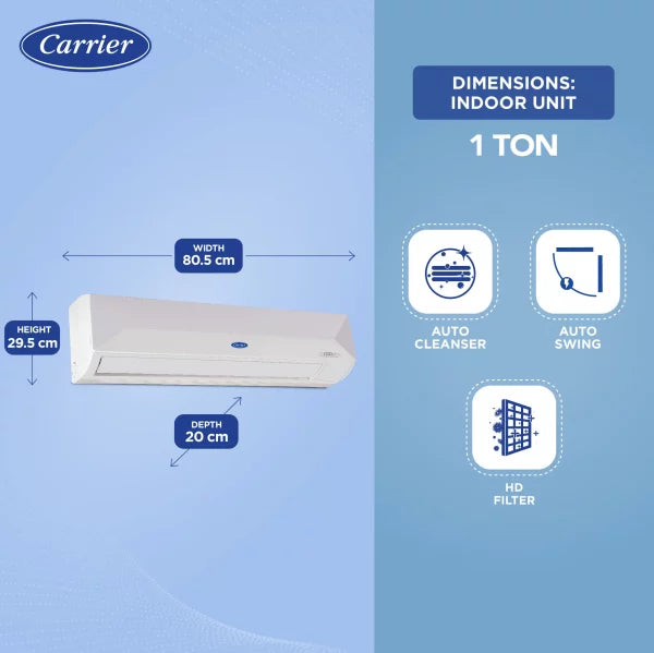 CARRIER S.AC 1.5 TON 5 STAR XTREME EDGE EXI Inverter