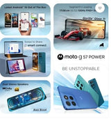 Motorola G57 Power 5G (Corsair, 8GB RAM, 128GB Storage) – Snapdragon 6s Gen 4, 7000mAh Battery & 50MP Camera