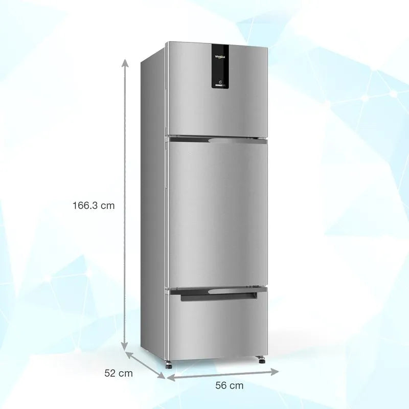 Whirlpool Protton NXT 237L 2-Star Frost Free Triple Door Refrigerator (22355, Inverter, Stabilizer-Free, Fresh Flow Cooling)