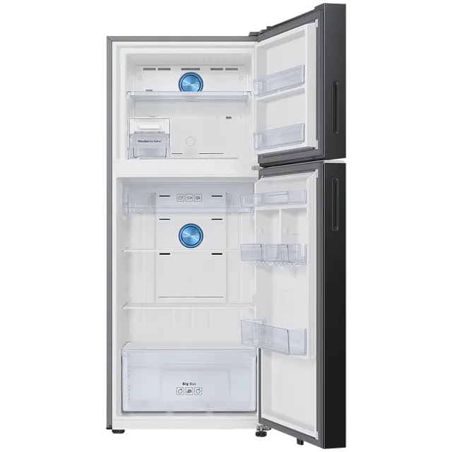 SAMSUNG 396 Litres 2 Star Frost Free Double Door Smart Wifi Enabled Refrigerator with Digital Inverter Compressor (RT41DG6A2BB1HL, Black Matt)