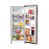 Haier 215 L Direct Cool Single Door 3 Star Refrigerator, HRD-2353BIS-P ( Inox Steel )