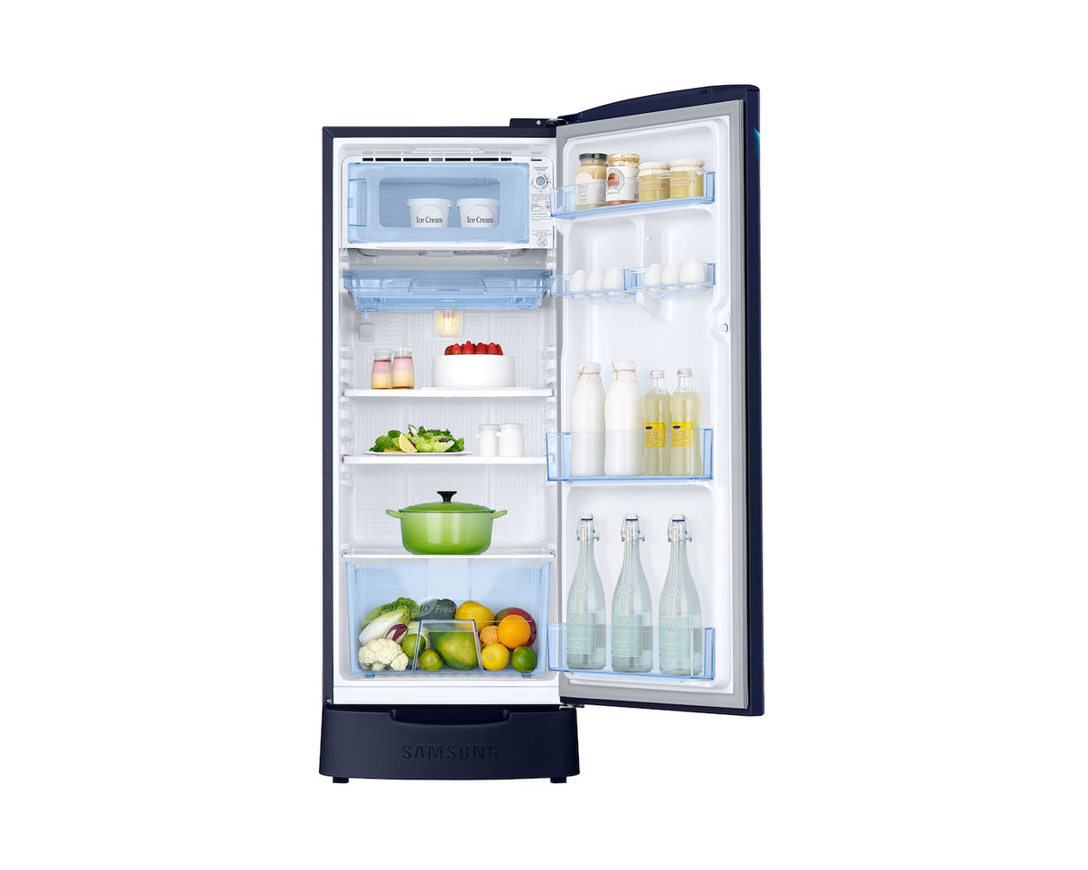 Samsung 183L Single Door Refrigerator with Elegant Grandé Design, Energy Efficient Cooling – RR20H2823UZ