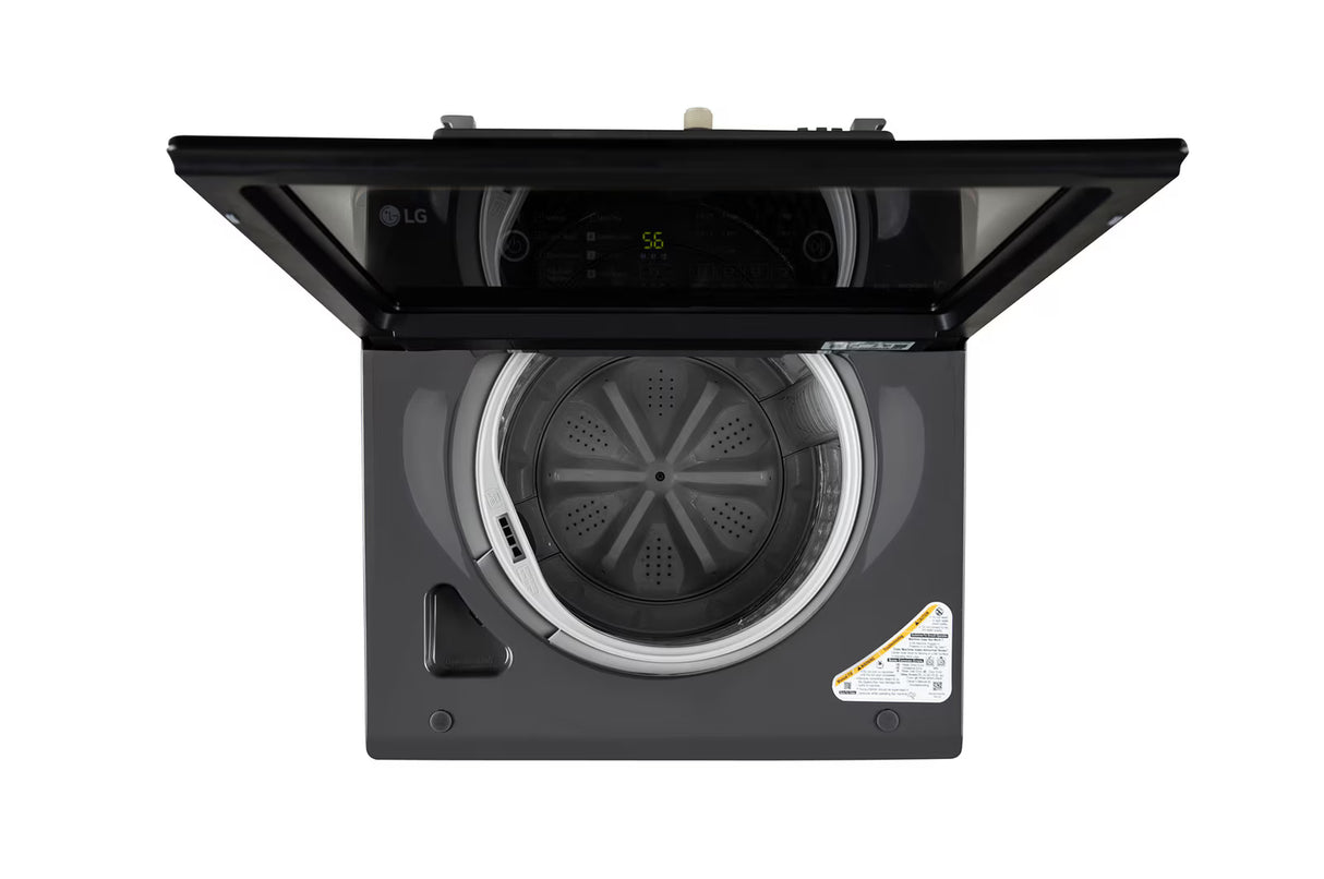 LG 8 kg 5 Star Top Load Washing Machine | T80KMMB3Z | Hard Water Wash, Middle Black