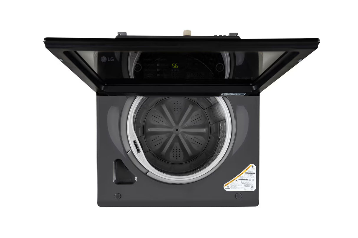 LG 9 kg 5 Star Top Load Washing Machine | T90KMMB3Z | Hard Water Wash, Middle Black