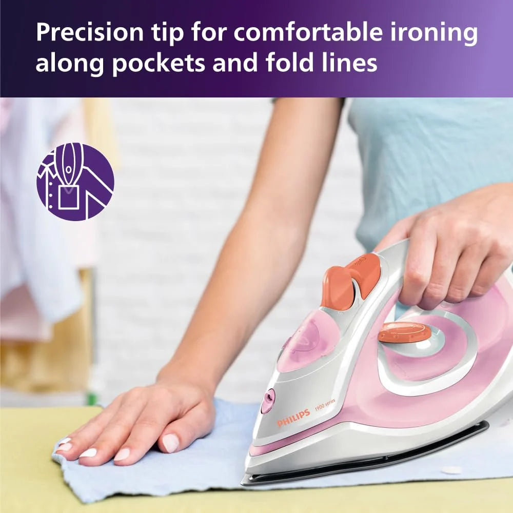 Philips GC1920/28 Steam Iron: Non-Stick Soleplate, Steam &amp; Spray Function, Cool-Touch Handle