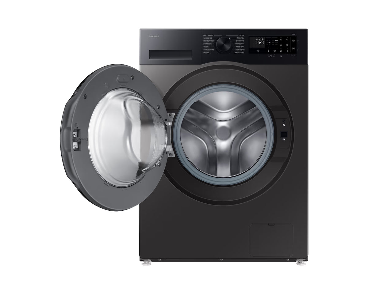 Samsung 12 Kg Wi-Fi Fully Automatic Front Load Washing Machine | AI Eco bubble, Hygiene Steam, 5 Star, Refined Inox | WW12DG5B24AX