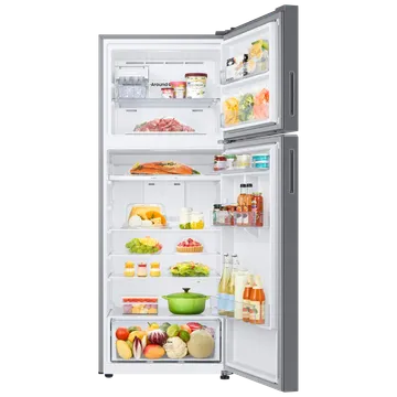 Samsung 465L: Optimal Fresh+ – redefine freshness in a double door refrigerator.