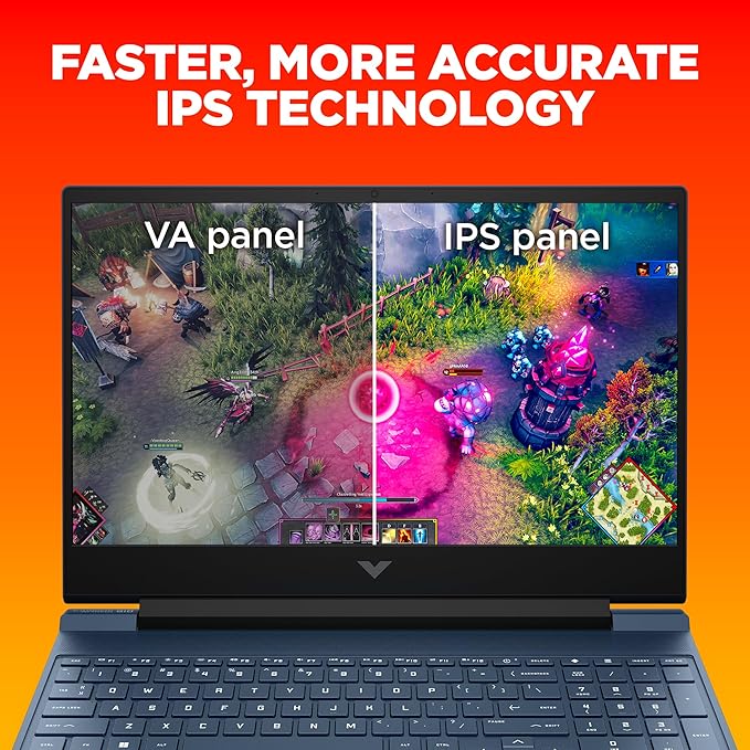 HP Victus Gaming Laptop,12th Gen Intel Core i5-12450H,4GB RTX 2050 GPU,15.6-inch (39.6 cm), FHD,IPS,8GB DDR4, 512GB SSD, Backlit KB,Dual Speakers(MSO, Blue,2.37 kg) FA1312tx