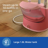 Philips STE1020/40 Standing Garment Steamer, 1800W Powerful Steam, Quick Heat-Up & Wrinkle Removal