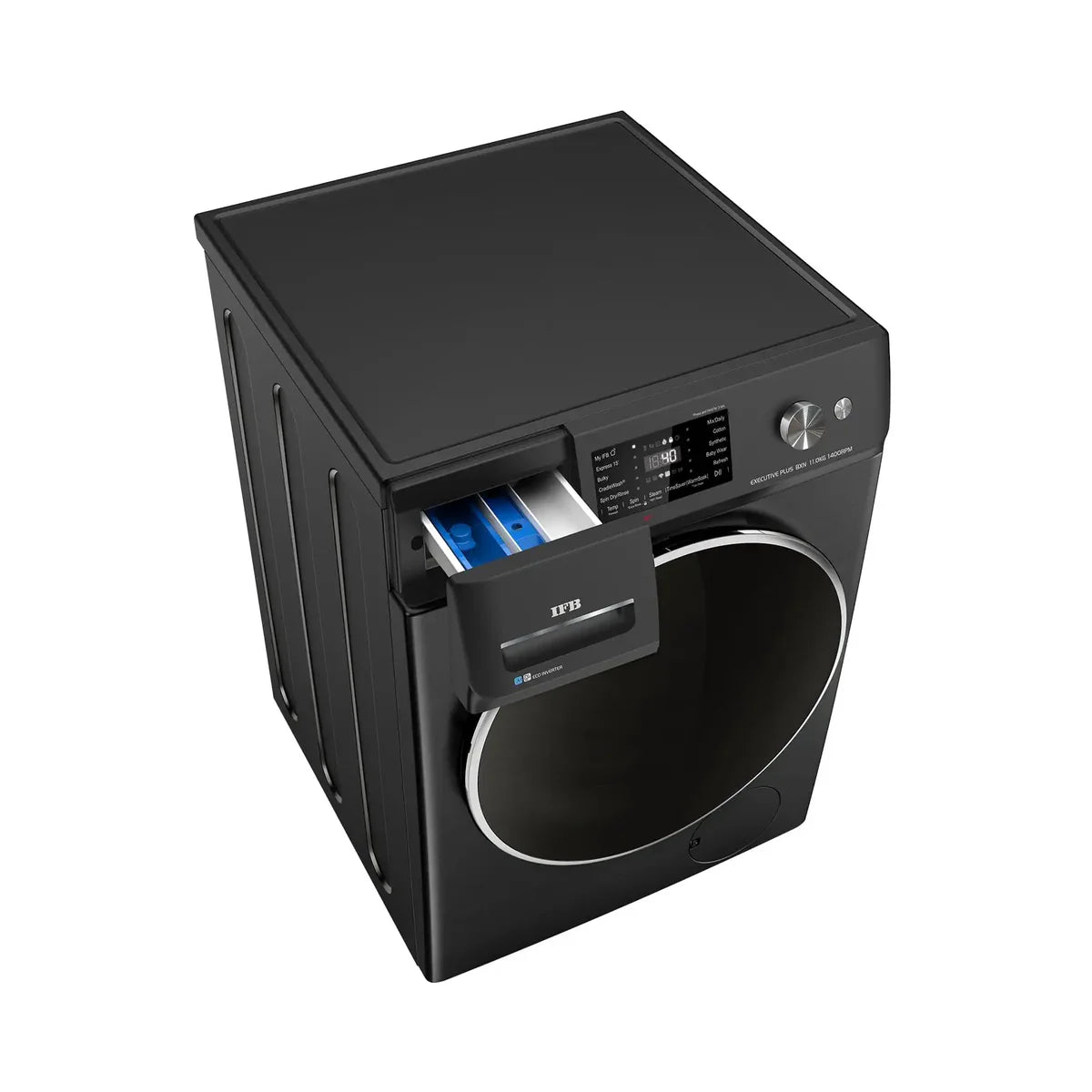 IFB 11 kg 5 Star Wi-Fi Inverter Fully Automatic Front Load Washing Machine (Executive Plus BXN 1114KH, AI Technology, Black )