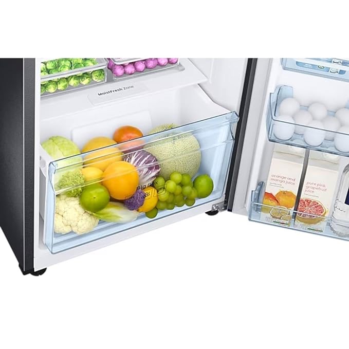 SAMSUNG 256 L Convertible Freezer Double Door Refrigerator Black Matt (RT30C3732B1)