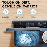 Midea 8 Kg 5 Star Semi Automatic Top-Load Washing Machine Black Grey (MWMSA085GPG )(KG), Rat Away Feature, Air Jet Dry IPX4 Protection)