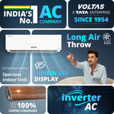 Voltas 2 Ton 5 Star Adjustable Inverter Split AC | 245INV Vectra Plush | Stabilizer-Free, 100% Copper