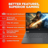 HP Victus Gaming Laptop, AMD Ryzen 5 5600H, 4GB RTX 3050 GPU, 15.6-inch (39.6 cm) FHD IPS 144Hz, 8GB DDR4, 512GB SSD, Backlit KB, 9ms Response time (Win 11, MSO, Silver, 2.37 kg),FB0050AX