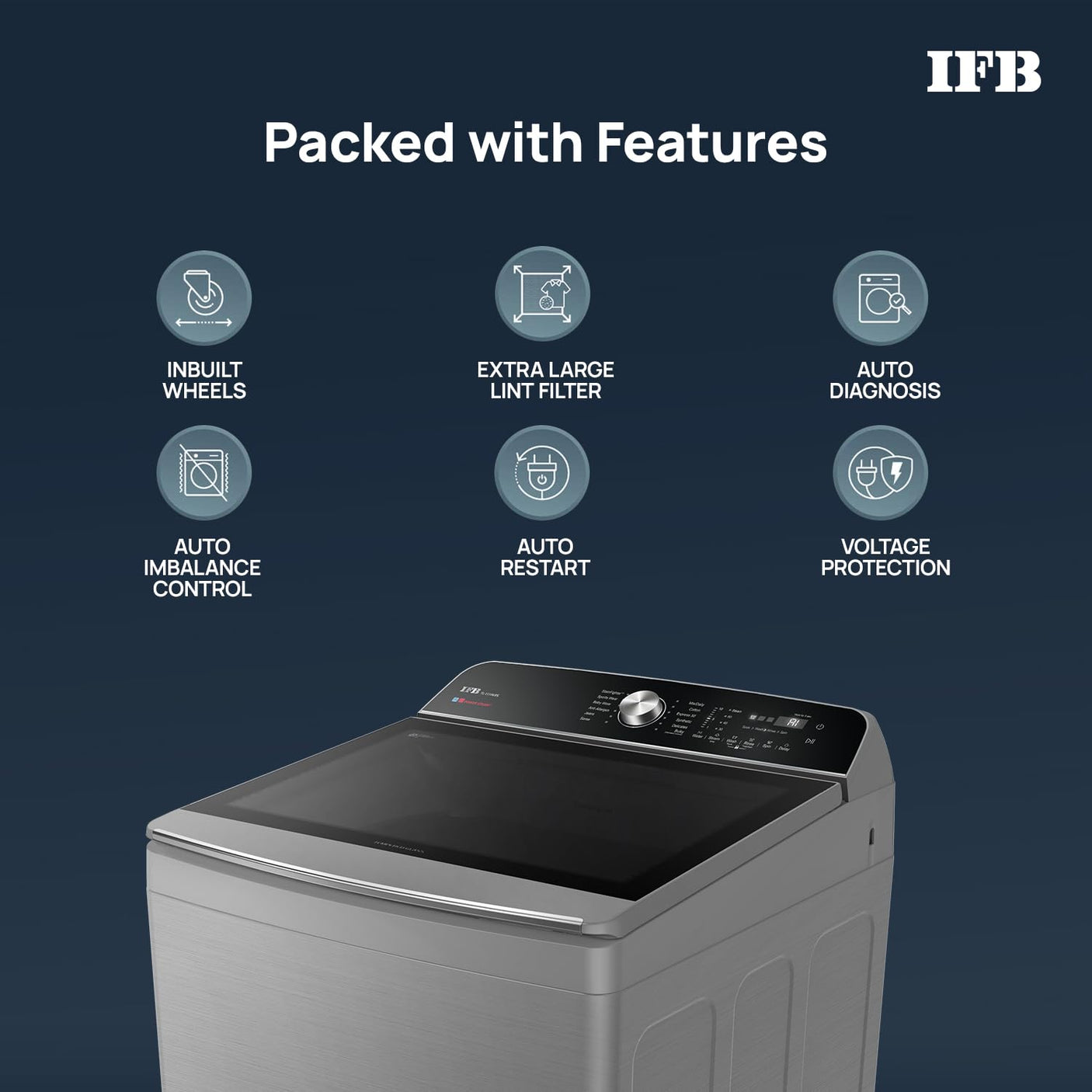 IFB 11 Kg 5 Star with DeepClean® Technology, AI Powered, Fully Automatic Top Load Washing Machine (2025 Model, TL111IN3SN, PowerSteam®, Inbuilt Heater, 5D Wash, Aqua Energie, Inox)