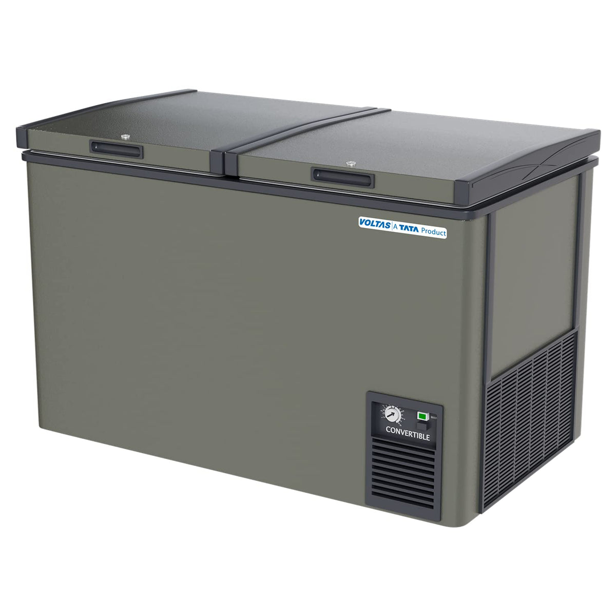 Voltas CVF320DA4-P-PL Double Door Deep Freezer cum chiller, 320 Liters ...