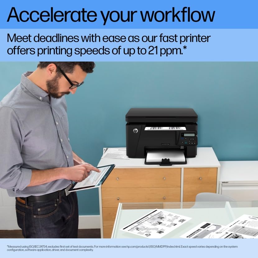HP LaserJet Pro MFP M126NW Multi-function WiFi Monochrome Laser Printer  (Black, Toner Cartridge)