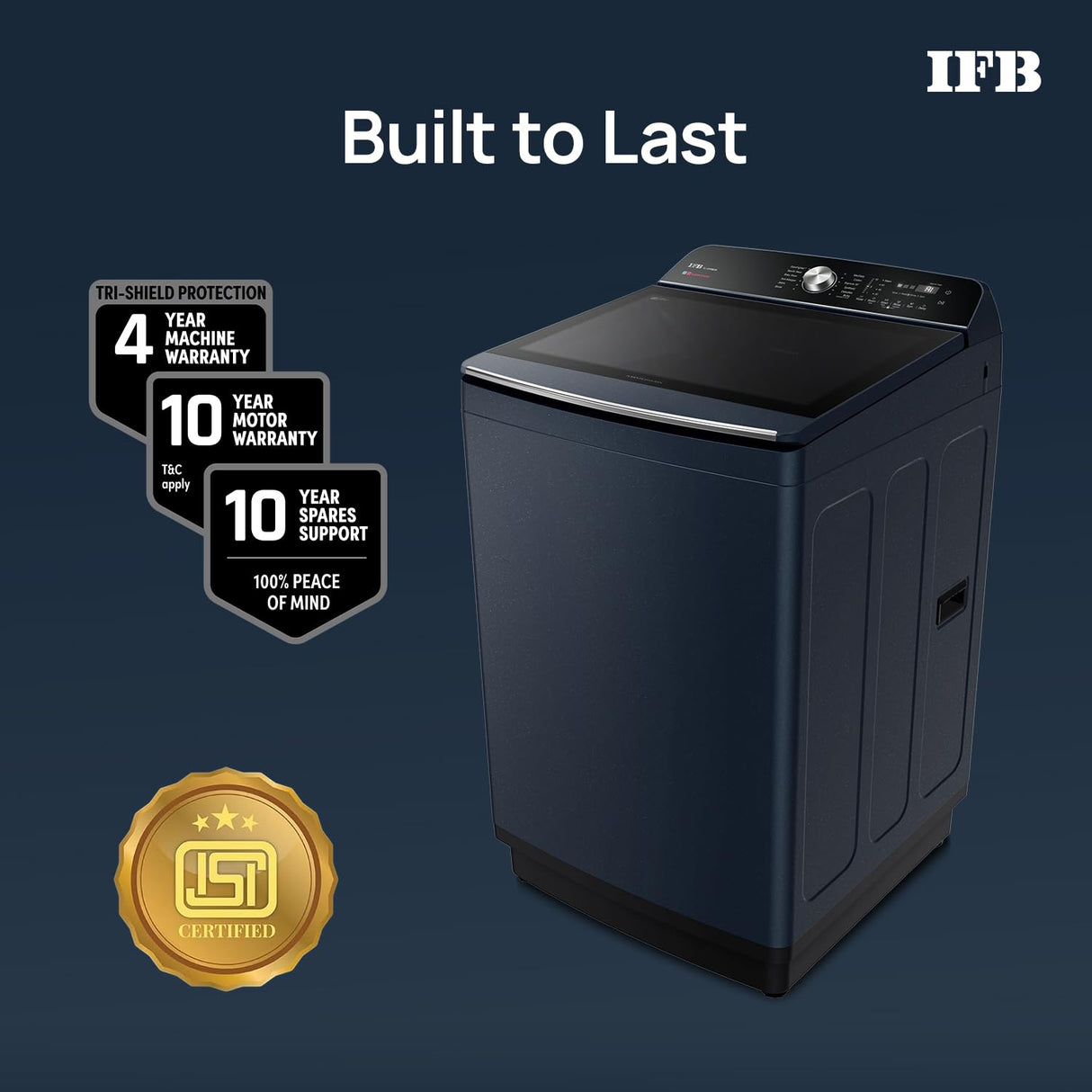 IFB 12 Kg 5 Star with DeepClean® Technology, AI Powered, Fully Automatic Top Load Washing Machine (2025 Model, TL-121RB2SN, Royal Blue)